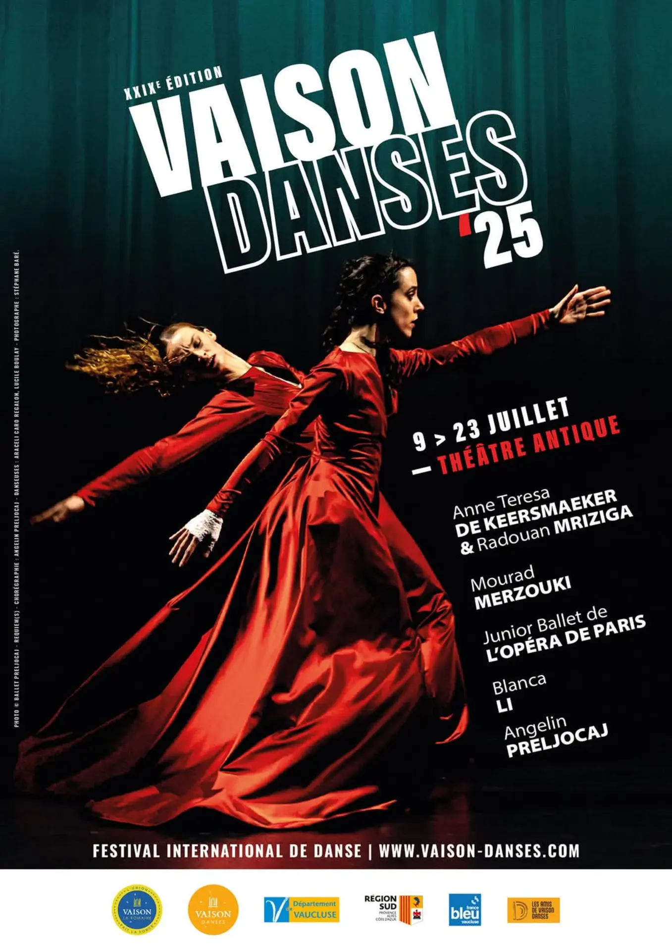 affiche du festival de vaison danse